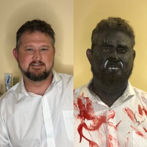 before and after warewolf makeup by natalie setareh
