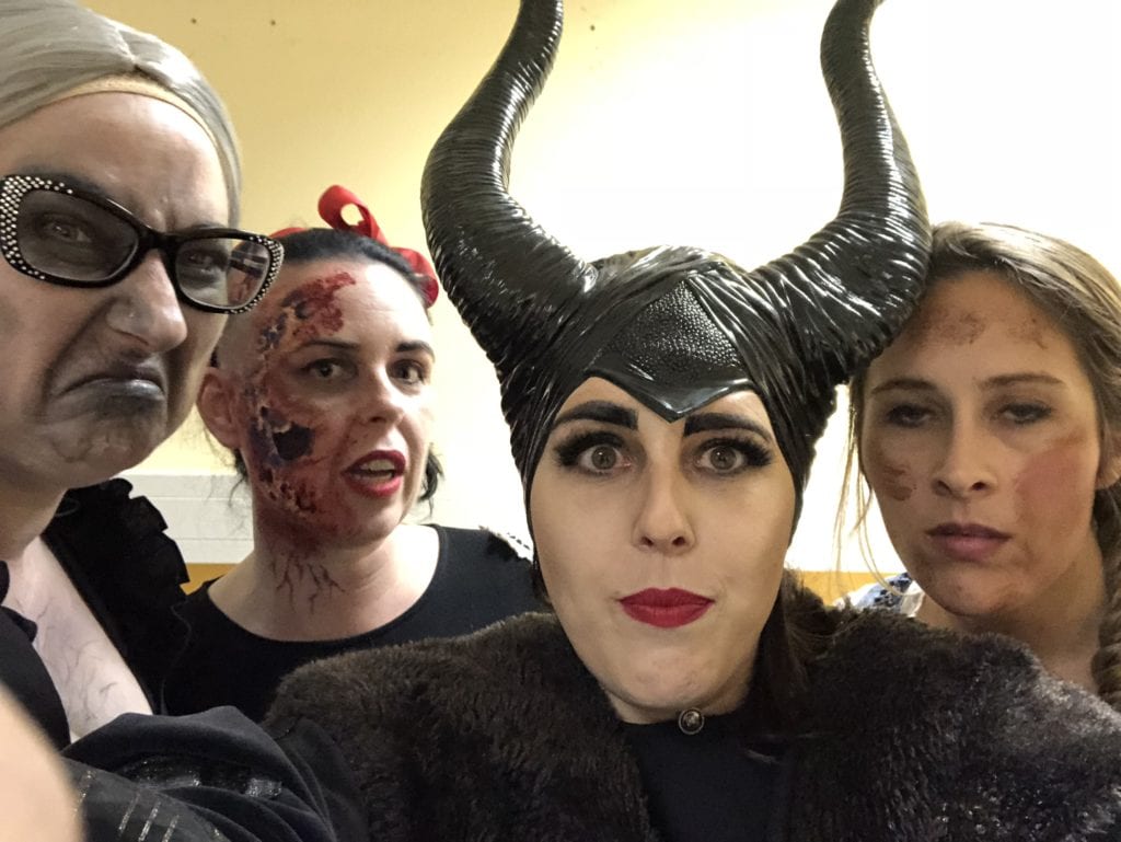 Natalie Setareh Maleficent Halloween Makeup Haunted House
