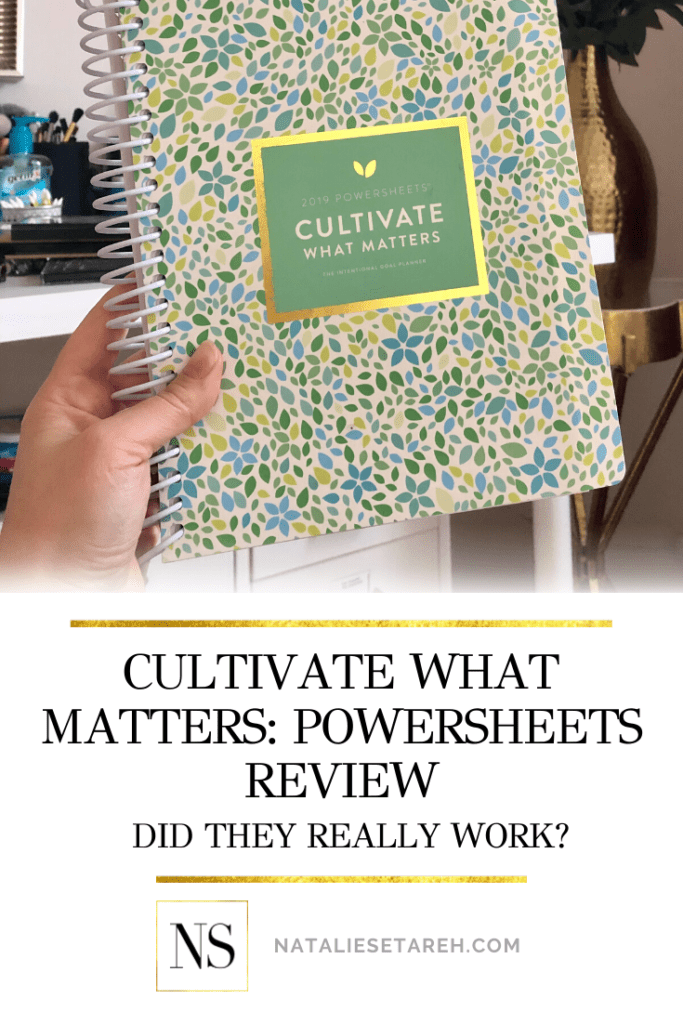 Cultivate What Matters PowerSheets Review
