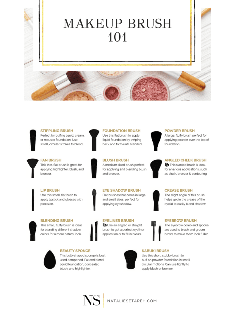 Makeup Brush Guide: Everything You Need to Choose The Right Makeup ...