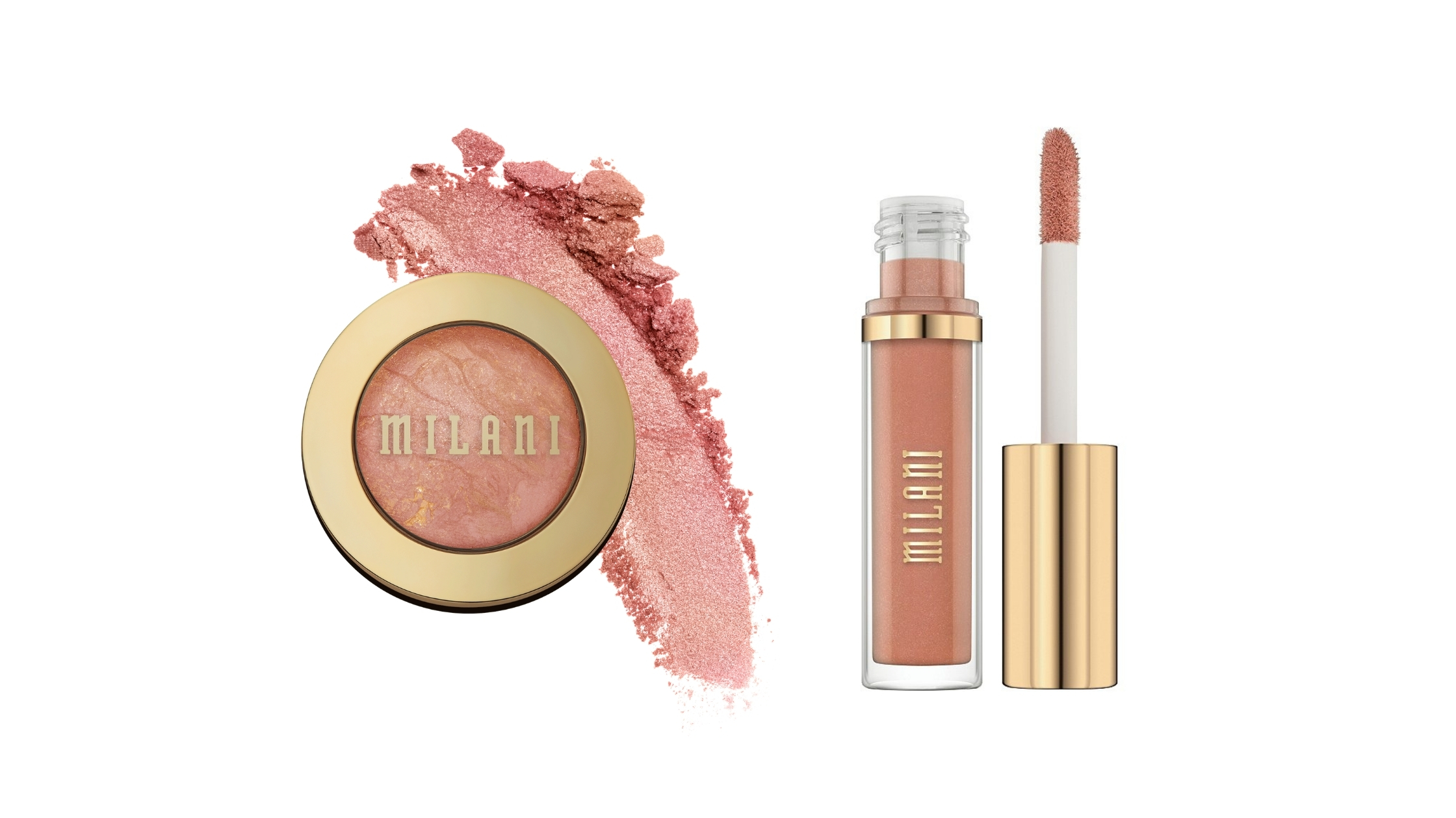 Milani Baked Blush and Lip Gloss