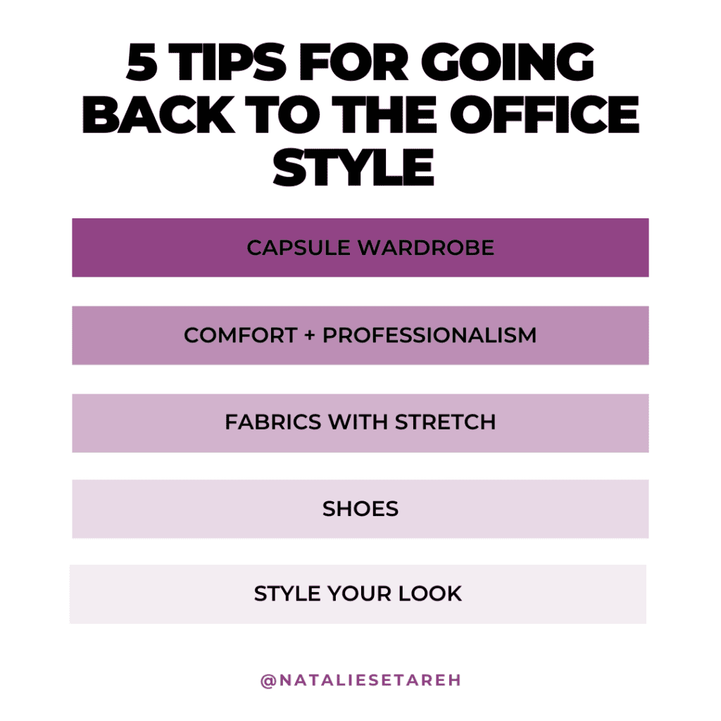 8 Back To Work Style and Beauty Tips - Natalie Setareh
