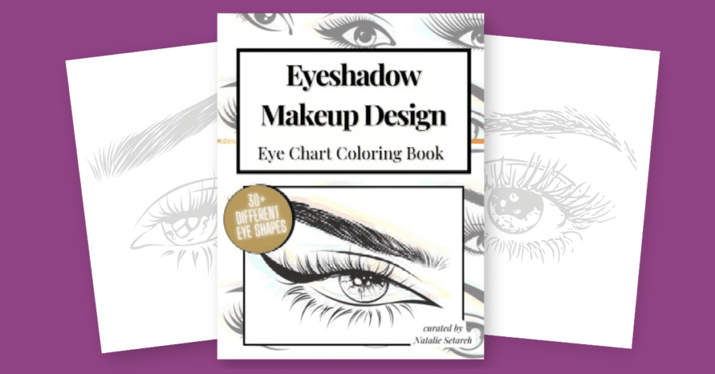 Eyeshadow Makeup Design Eye Chart Coloring Book