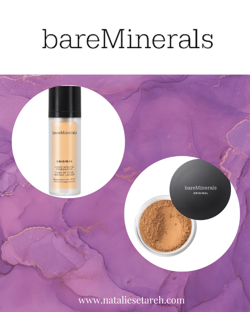 Graphic post of bareminerals beauty products