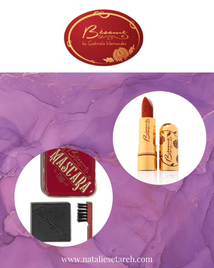 Graphic post of Besame beauty products