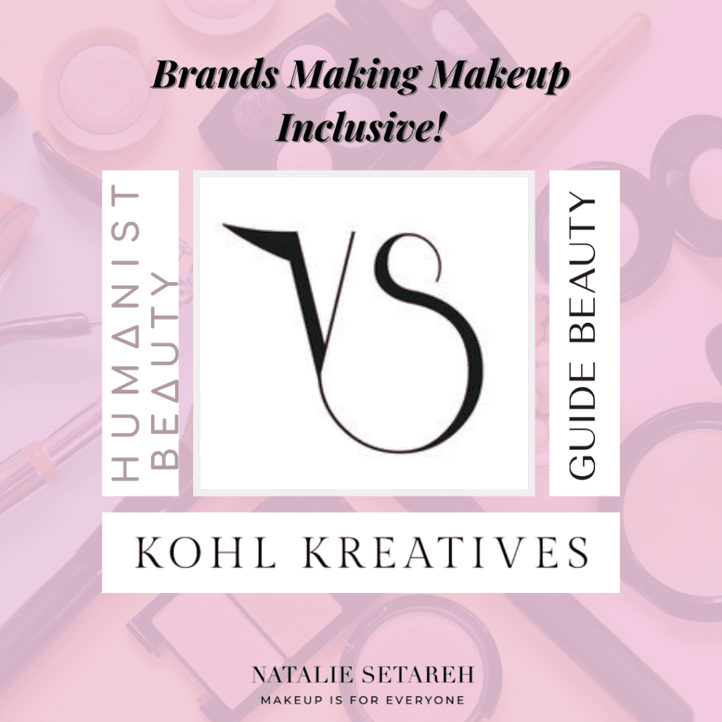 graphic image titled brands making makeup inclusive with four different brand logos